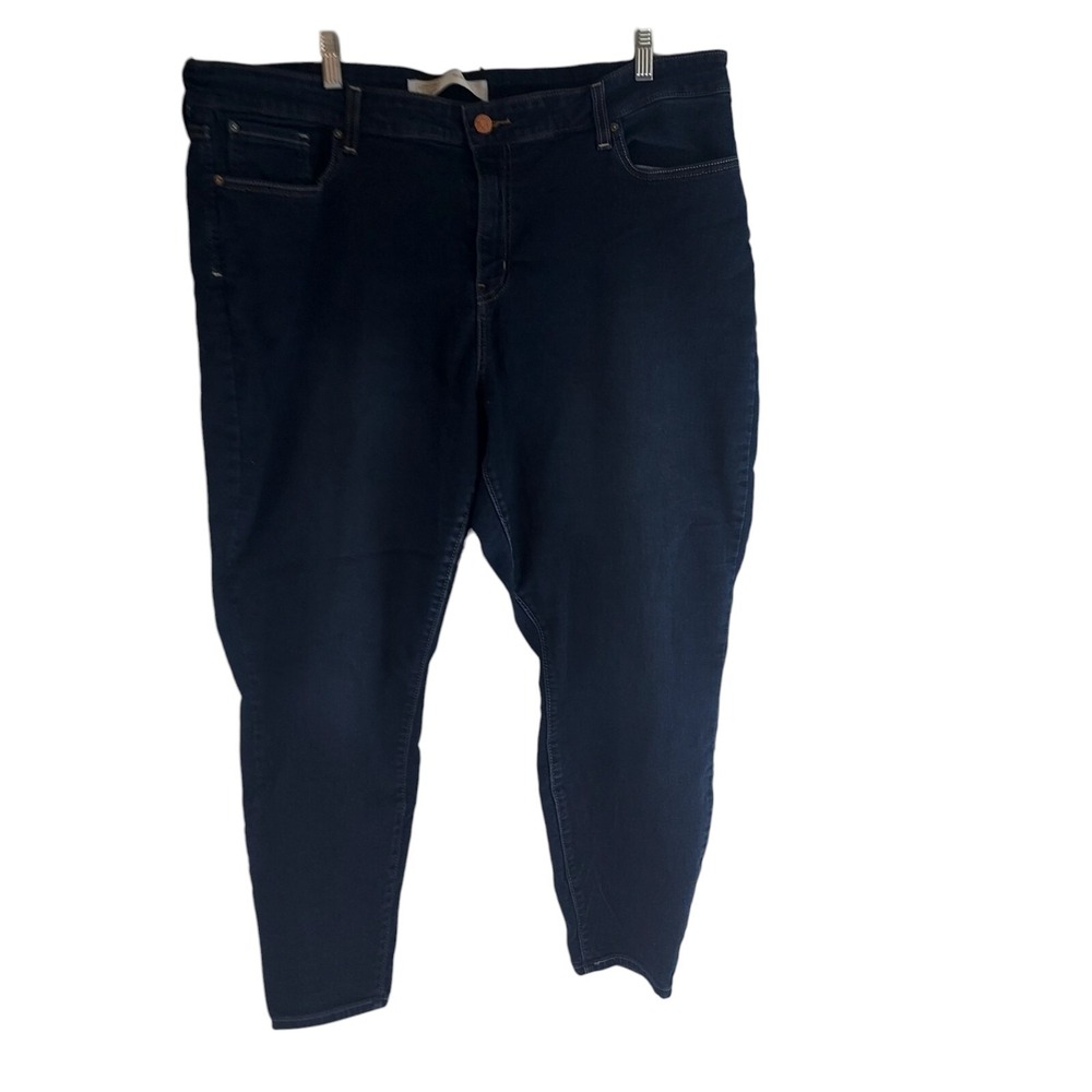 Signature by Levi Strauss Gold Label Mid Rise Skinny Jeans Womens 22S Dark Wash - Picture 2 of 6
